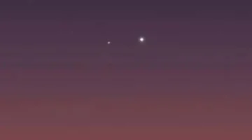 اقتران كوكبي الزهرة وزحل يزين السماء في لوحة فلكية استثنائية لهواة التصوير